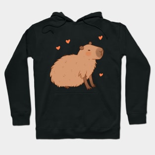 Cute capybara illustration Hoodie
